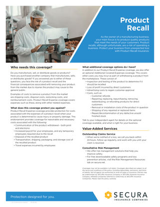 Product Recall Sell Sheet